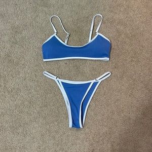 Blue bikini